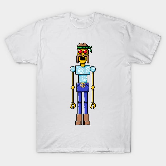 Pixel Robot 106 T-Shirt by Vampireslug